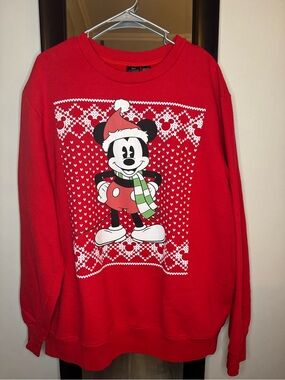 Disney Mickey Mouse Holiday Crewneck Sweatshirt Plus Size